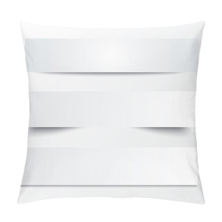 Personality  Paper Templates. Collection Of Papers With Shadows Pillow Covers