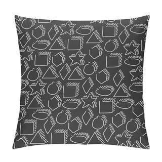 Personality  Seamless Geometric Shapes Hand-drawn Pattern Pillow Covers