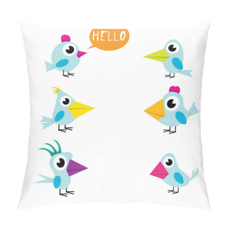 Personality  Cute Birds Collection Pillow Covers