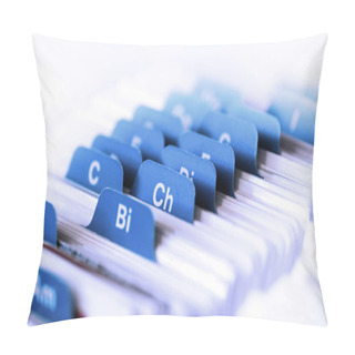 Personality  Index Cards Of Business Pillow Covers