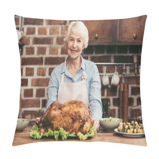 Personality  Woman With Delicious Turkey Pillow Covers