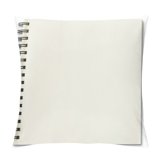 Personality  Blank Spiral Notebook Isolated On White Background  Pillow Covers