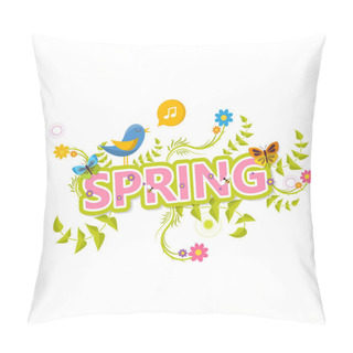 Personality  Spring Lettering Design Pillow Covers