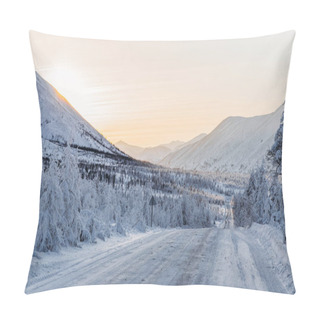 Personality  Road In Mountains Pillow Covers