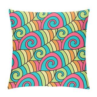 Personality  Colorful Waves Pattern. Pillow Covers