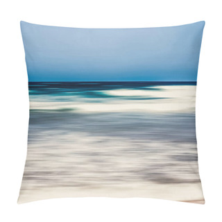 Personality  Abstract Sea Background, Long Exposure View Of Dreamy Ocean Coas Pillow Covers