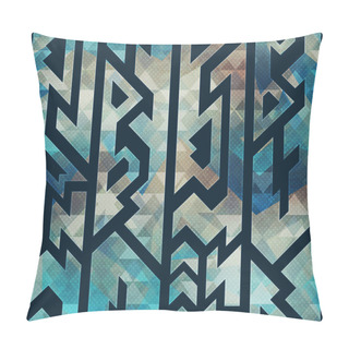 Personality  Retro Geometric Seamless Pattern Pillow Covers