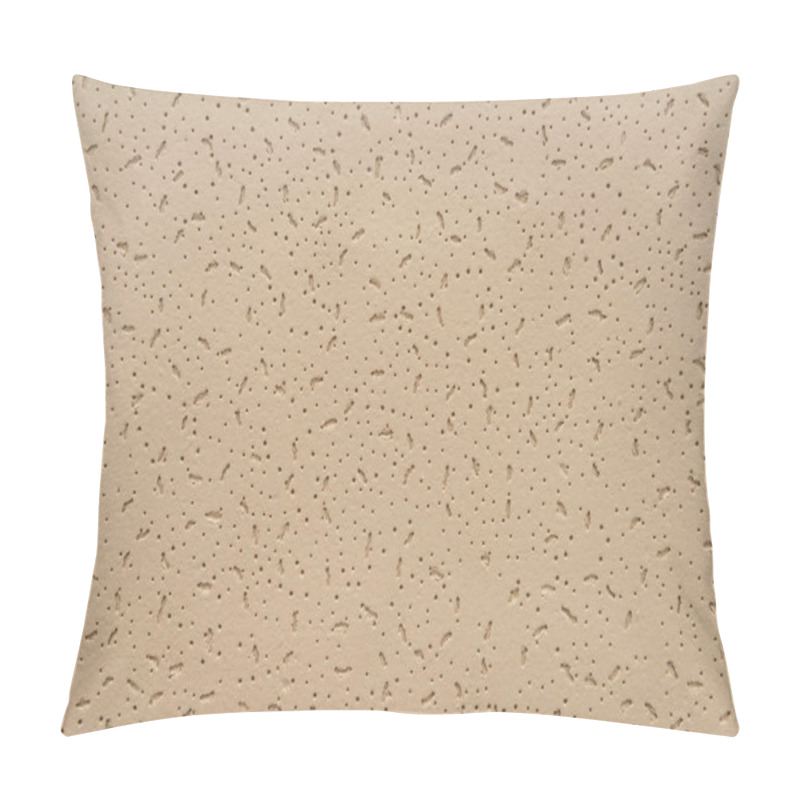 Personality  beige, embossed textured background, top view pillow covers