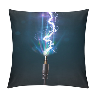 Personality  Electric Cable With Glowing Electricity Lightning Pillow Covers