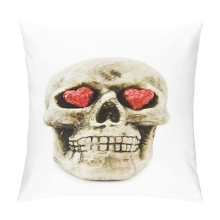 Personality  Halloween Love With Scary Skull Pillow Covers