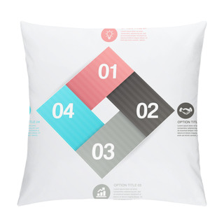 Personality  Steps Process Arrows Vector Illustration Pillow Covers