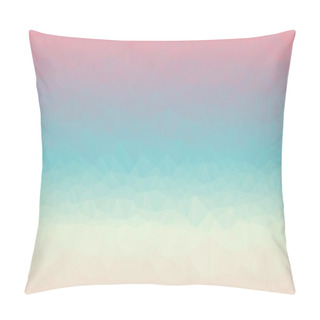 Personality  Colorful Geometric Background With Pink Blue Mosaic Design Pillow Covers