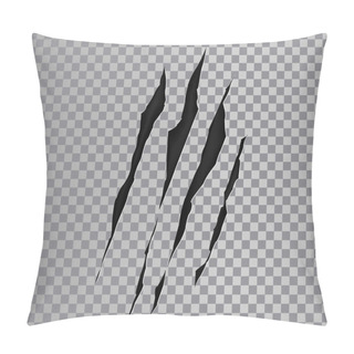 Personality  Claw Marks Of A Monster Or Wild Beast Pillow Covers