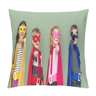 Personality  Children In Superhero Costumes Pillow Covers