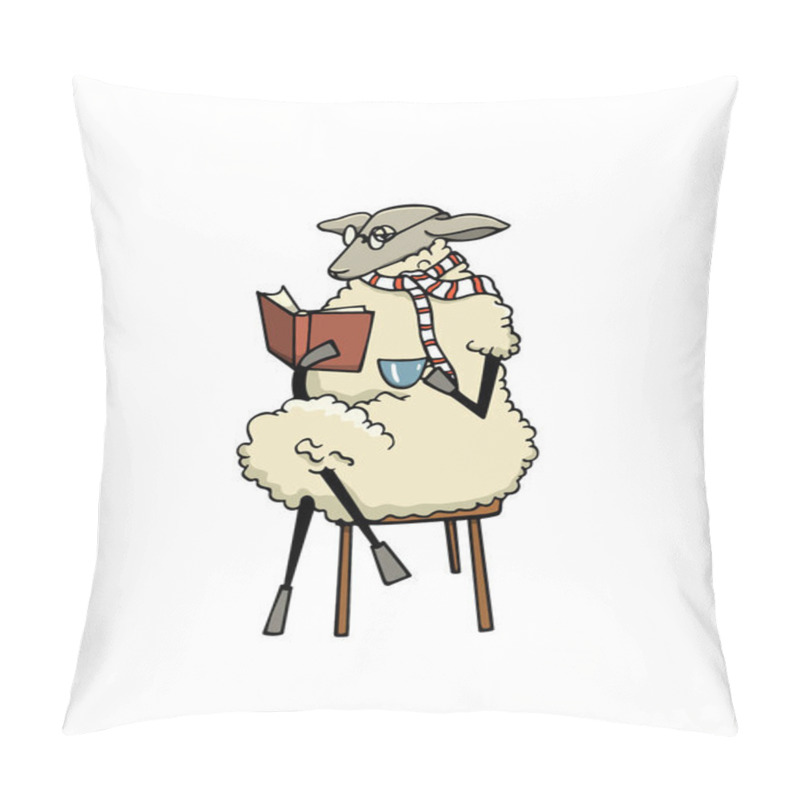 Personality  Hand drawn sheep character pillow covers