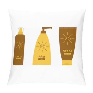 Personality  Tubes Of Sunscreen Suntan Cream Pillow Covers