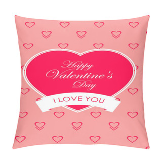 Personality  Valentine`s Day Background.  Pillow Covers