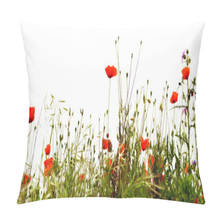 Personality Red Poppies Pillow Covers