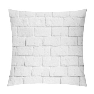Personality  White Brick Wall Retro Background Pillow Covers