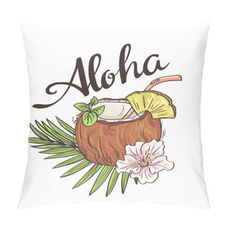 Personality  Tropic Coconut Cocktail Pillow Covers