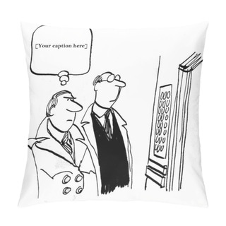 Personality  Executive Is Concerned About His Game Face Pillow Covers
