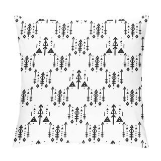 Personality  Hand Drawn Tribal Background Pillow Covers