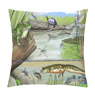 Personality  Pond Life Pillow Covers