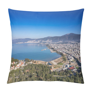 Personality  Aerial View A Summer Site From Didim Akbuk Turkey.  Pillow Covers