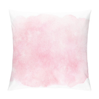 Personality  Watercolor Artistic Abstract Light Pink Painting Isolated On White Background. Pillow Covers