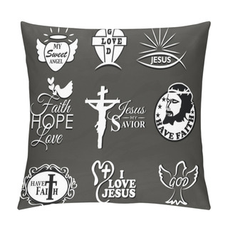 Personality  Christian Symbols And Message Collection Pillow Covers