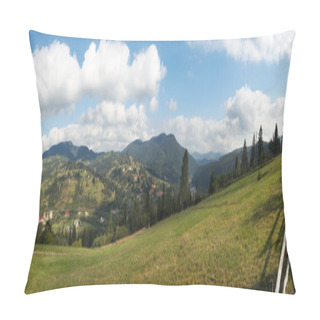Personality  Mountain Village Panorama Pillow Covers