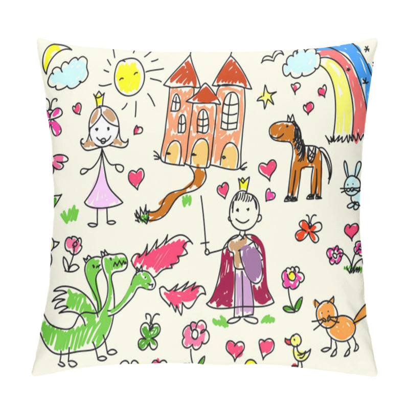 Personality  Children's drawings pillow covers