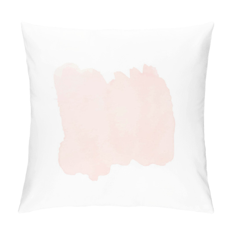 Personality  Vector abstract pastel pink watercolor spot on white background pillow covers