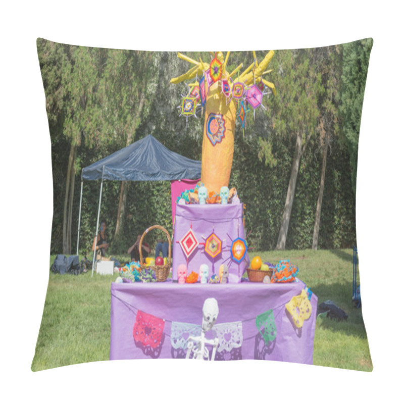 Personality  Traditional Mexican Altar Installation. Pillow Covers