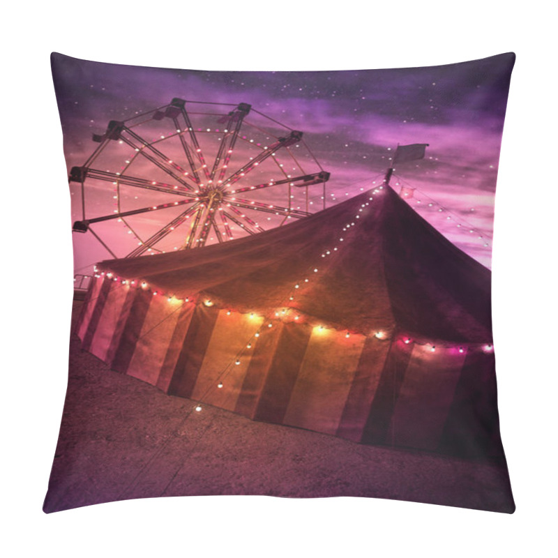 Personality  CGI Illustration of Carnival or Circus Big Top Tent pillow covers