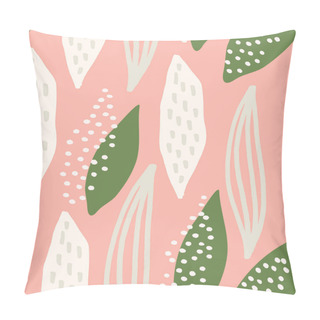 Personality  Seamless Abstract Leaf Shapes Pattern Pillow Covers