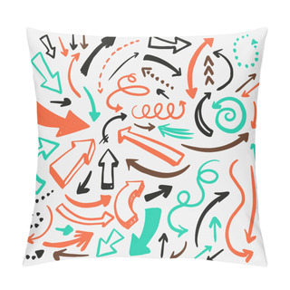 Personality  Hand Drawn Arrow Collection Vector Illustration Pillow Covers