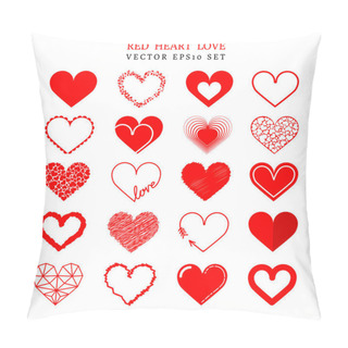 Personality  Various Heart Shapes Pillow Covers