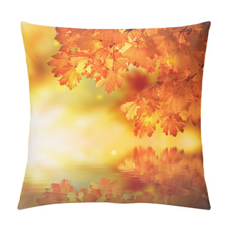 Personality  Abstract Autumn Maple Reflection Pillow Covers