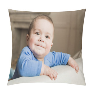 Personality  Baby Boy Smiling  Pillow Covers