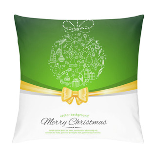 Personality  Xmas Doodle Ball Pillow Covers