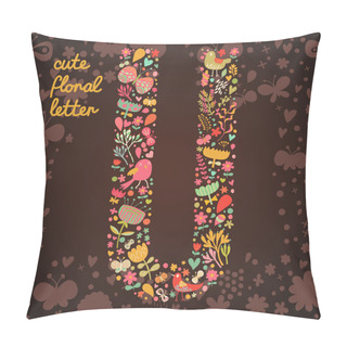 Personality  The Letter U. Pillow Covers