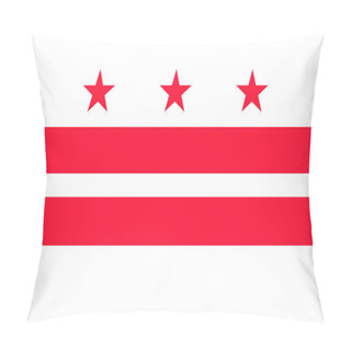 Personality  Flag Of Washington, D.C. The District Of Columbia Of USA Pillow Covers