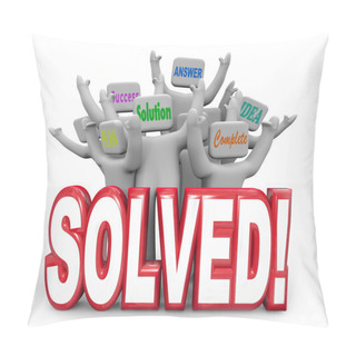 Personality  Solved Cheering Solution Answer Plan Goal Achieved Pillow Covers