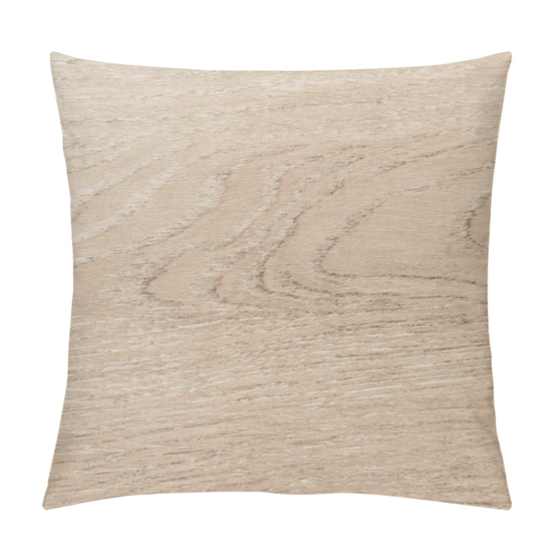 Personality  Taupe, Wooden Laminate Flooring Background, Top View Pillow Covers