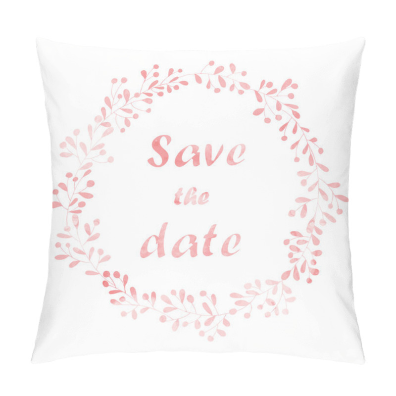 Personality  Card with summer wreath. pillow covers