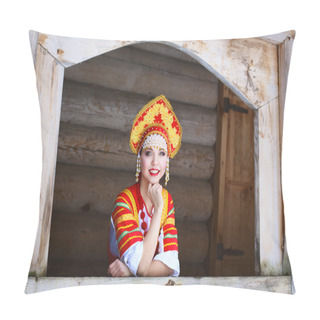 Personality  Russian Girl In A Kokoshnik Pillow Covers