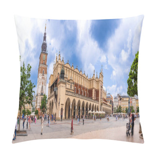 Personality  Krakow Old Town Is The Historic Central District Of Krakow, Poland. It Is One Of The Most Famous Old Districts In Poland Today Pillow Covers