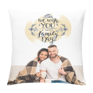 Personality  Attractive Couple With Checkered Plaid Pillow Covers
