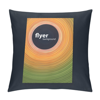 Personality  Flyer Or Cover Design With Colorful Background And Circles Pillow Covers